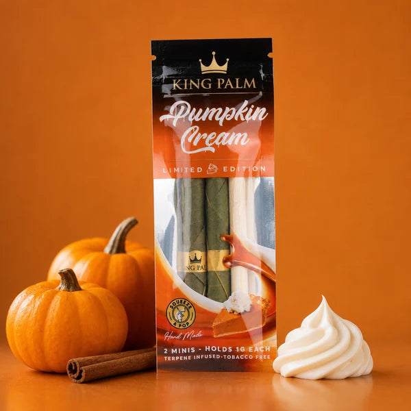 King Palm cones -Pumpkin Cream-Mini -2Pk