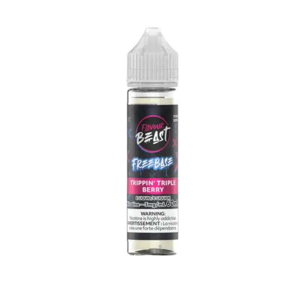 Trippin triple berry 3mg/60ml Flavour Beast freebase e-liquid