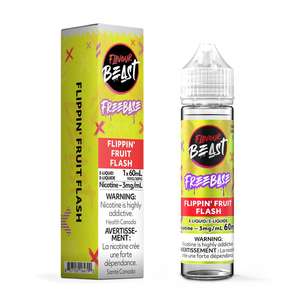 Flippin fruit flash 3mg/60ml Flavour Beast freebase e-liquid
