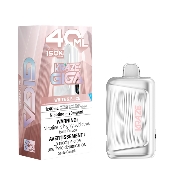 (S) White G.B. Ice Kraze Giga 150K 20mg 1*40ml