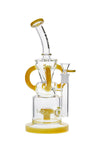 5007 LZ5007 11-inch NICE GLASS Sprocket Perc 4-Arm Recycler Blue, Clear, Gold, Jade-Green, Smoke, Yellow, White