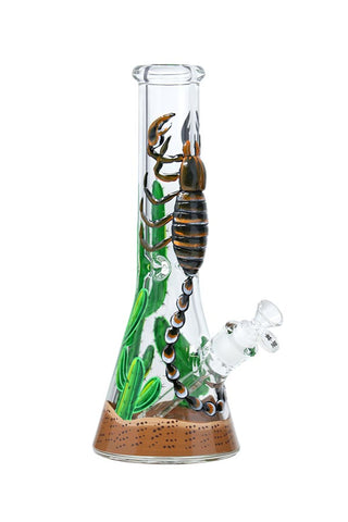 018.4 | ST018 12.5 inch NICE GLASS 3D-Wrap Scorpion Beaker