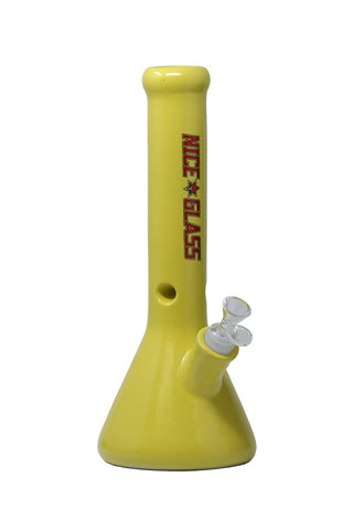 1303 | XS-1303Y 13 inch NICE GLASS Yellow Ceramic Bong