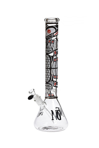 1098.4H | YN1098 18 inch 7mm NICE GLASS Aboriginal Totem Beaker