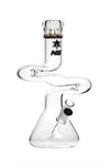 101 G101 14-inch NICE GLASS Double Zong Beaker Black, Blue, Green and Red