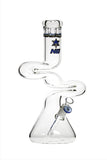 101 G101 14-inch NICE GLASS Double Zong Beaker Black, Blue, Green and Red