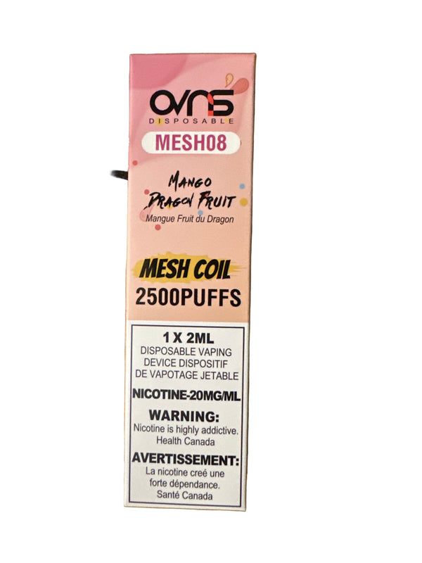 Mango Dragon Fruit OVNS 2500kO 20mg 1 x 2ml