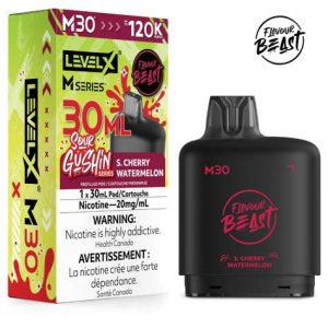 S.G.S. Cherry Watermelon Level X Flavour Beast 120K M Series Pod 30ml/20mg (Only Compatible with M Series Battery)
