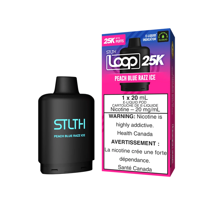 [O] Peach Blue Razz Ice STLTH Loop 25kO 20mg 20ml sale 5