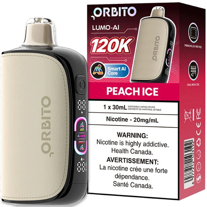 [S] Peach Ice 120k Orbito Lumo AI 20mg 30mI