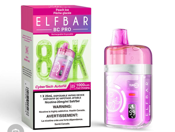 Peach Ice Elfbar 80K BC Pro Edition 20mg 1 x 25ml
