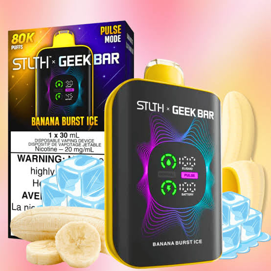 [S] Banana Burst Ice STLTHXGeekbar 80k 20mg 30ml