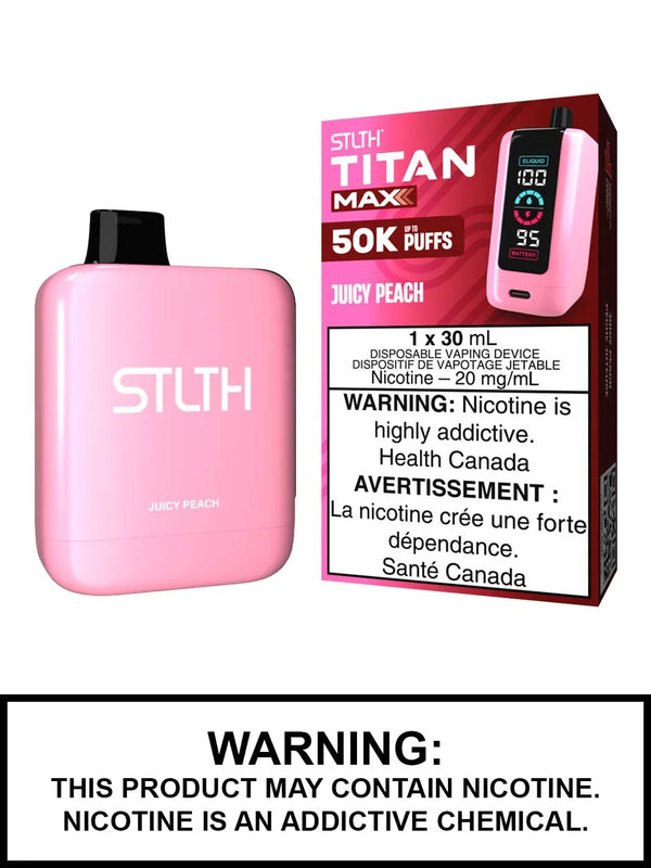 Juicy Peach STLTH Titan 50K 20mg 30ml Sale 3
