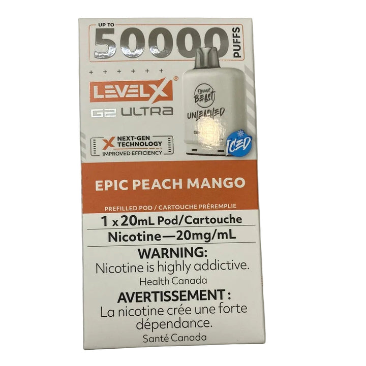 [O] Epic Peach Mango iced LevelX 50KO (Without Battery) sale 3