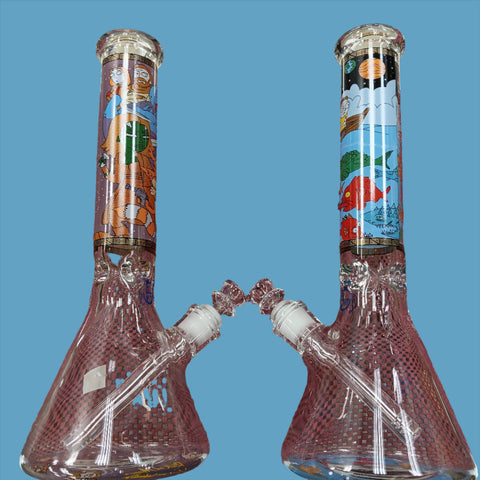 1459 14 Inch 9mm Rick and Morty Decal Beaker