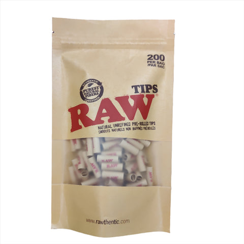 3477  RAW Pre-Rolled Tips 200per/pk