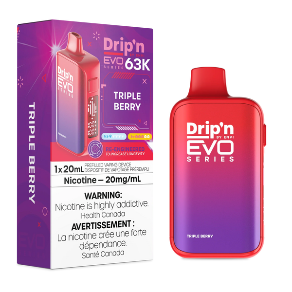 [O] Triple Berry Drip'n EVO 63K 20mg/ml 20ml