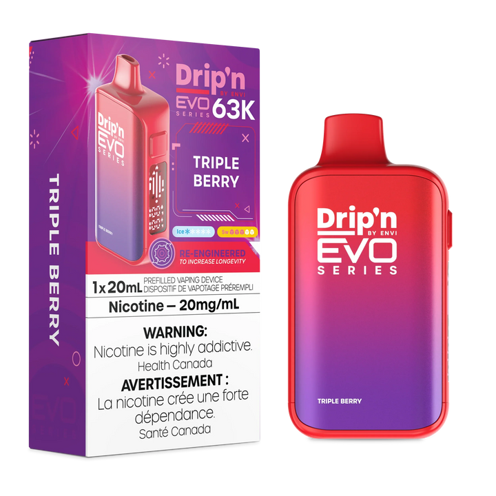 [O] Triple Berry Drip'n EVO 63K 20mg/ml 20ml