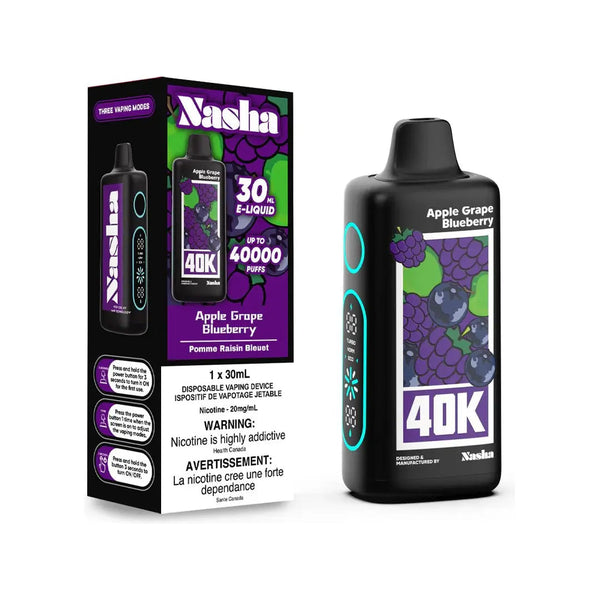 A pple G rape B lueberry 1 x30ml 4 0kO N asha 2 0mg/mL s ale6