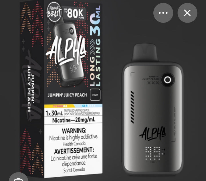 Jumpin' Juicy Peach Flavour Beast Alpha 80K 20mg 30ml