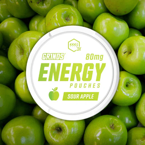 Sour Apple Coffee pouches 80mg GRINDS