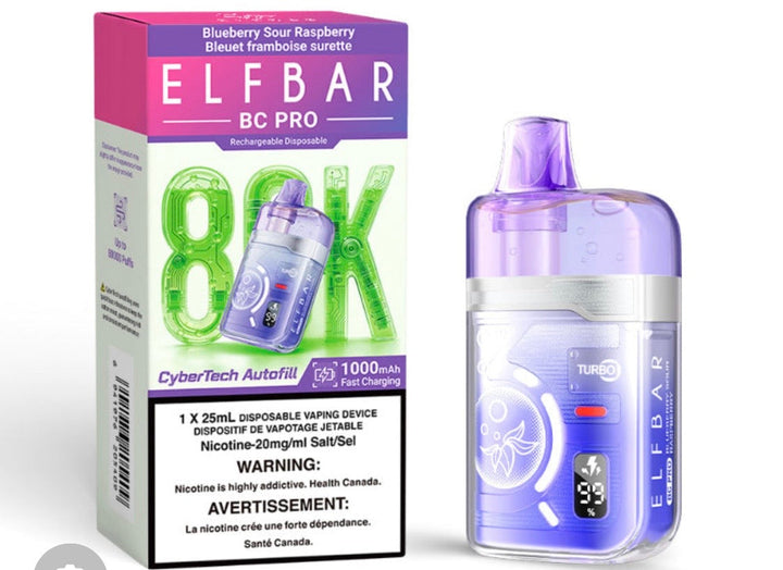 Blueberry Sour Raspberry Elfbar 80K BC Pro Edition 20mg 1 x 25ml