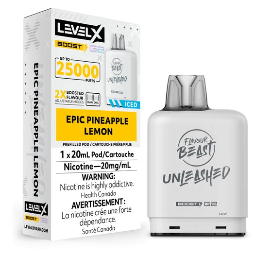 Epic pineapple lemon LevelX Boost G2 25K (Without Battery)