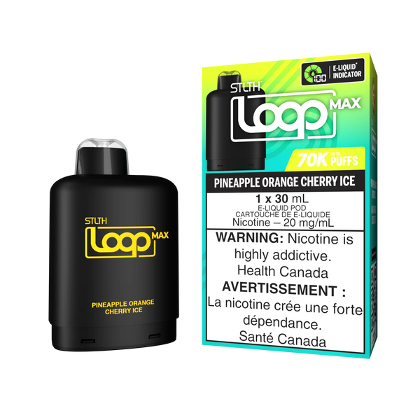 [S] Pineapple orange cherry ice STLTH Loop Max POD 70K 20mg 30ml