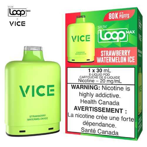 [S] Strawberry Watermelon Ice STLTH Loop Max X Vice POD 80KO 20mg 30ml