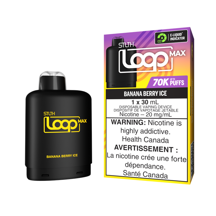 [S] Banana Berry Ice STLTH Loop Max POD 70K 20mg 30ml