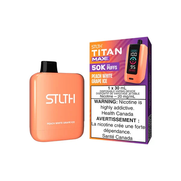 Peach White Grape Ice STLTH Titan 50K 20mg 30ml