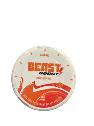 Caramel Energy pouches 100mg BEAST