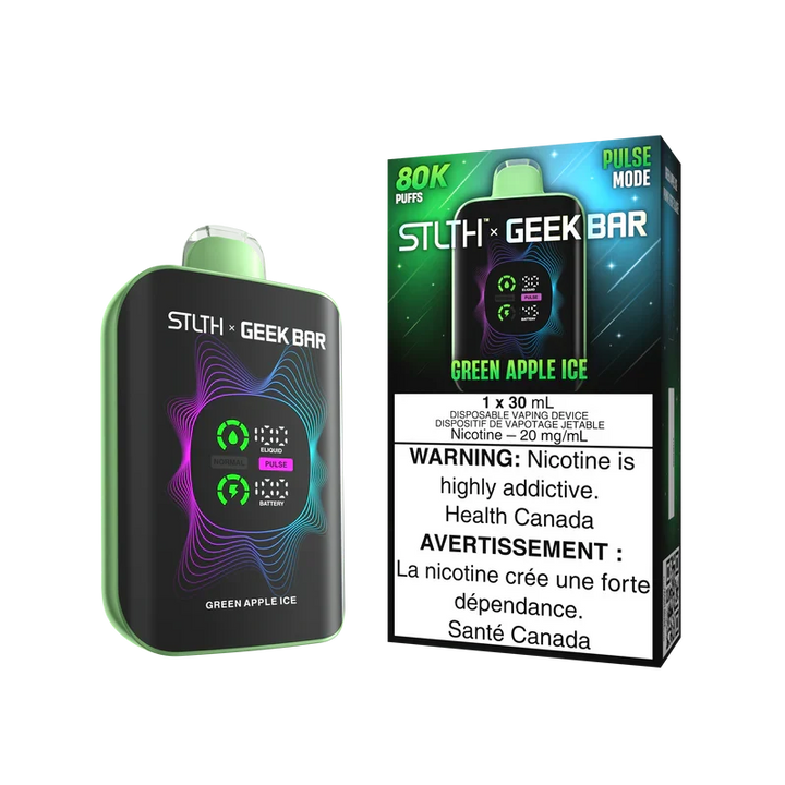 [S] Green Apple Ice STLTHXGeekbar 80k 20mg 30ml