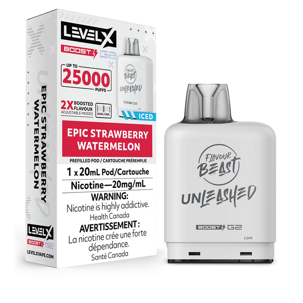 Epic Strawberry Watermelon Iced LevelX Boost G2 25K (Without Battery) Sale 5