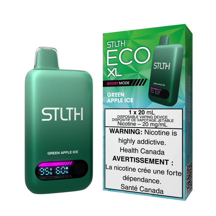 [S] Green Apple Ice Stlth Eco XL 50K 20mg 20ml