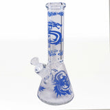 1483| 14 inch Infyniti Brand Water Pipe- Blue Dragon Ice catcher