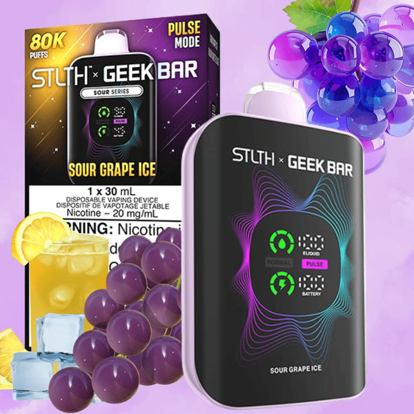 [S] Sour Grape Ice STLTHXGeekbar 80k 20mg 30ml