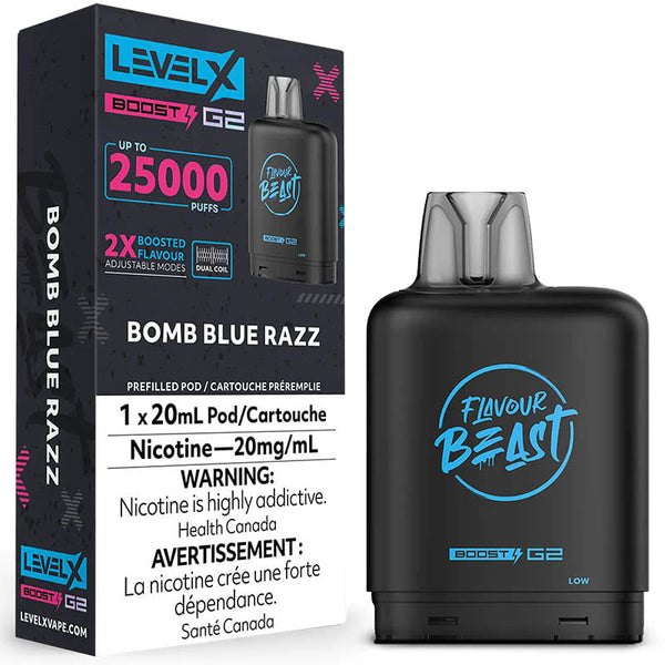 Bomb Blue Razz LevelX 25K (Without Battery) Sale 5