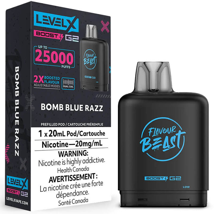 Bomb Blue Razz LevelX 25K (Without Battery) Sale 5
