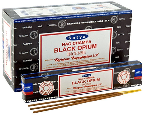 015 Satya 15g Black Opium Incense