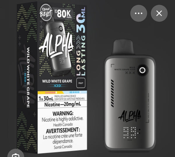 Wild White Grape Iced Flavour Beast Alpha 80K 20mg 30ml
