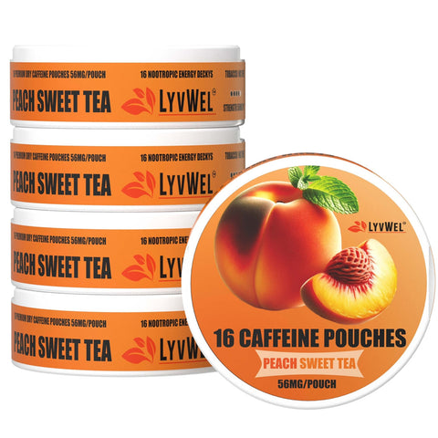 Peach Sweet Tea Coffee pouches 72mg LYVWEL