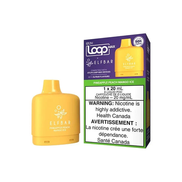 [O] Pineapple Peach Mango Ice STLTH Loop Max X Elfbar POD 50KO 20mg/ml sale