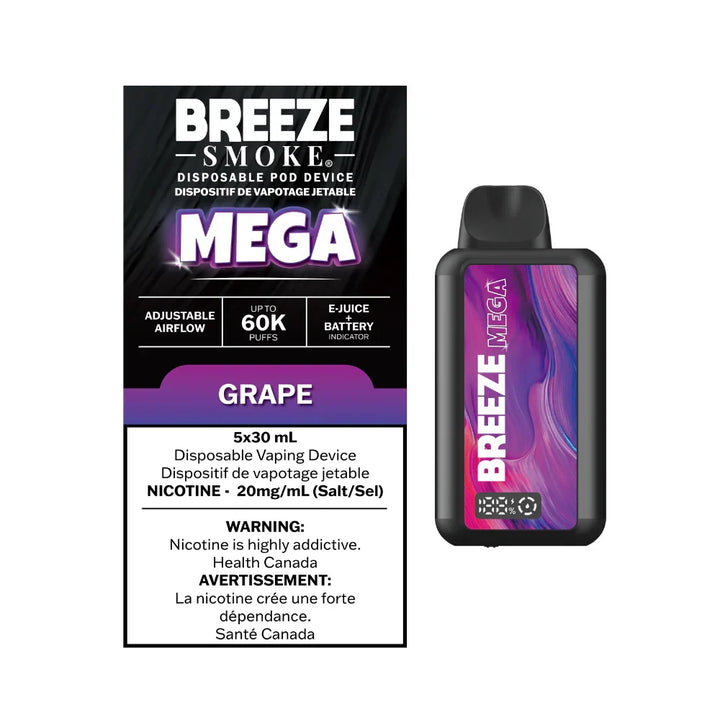 [S] Grape Breeze Smoke Mega 60k 20mg/30ml