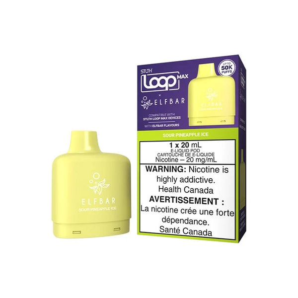 [O] Sour Pineapple Ice STLTH Loop Max X Elfbar POD 50KO 20mg/ml sale 3