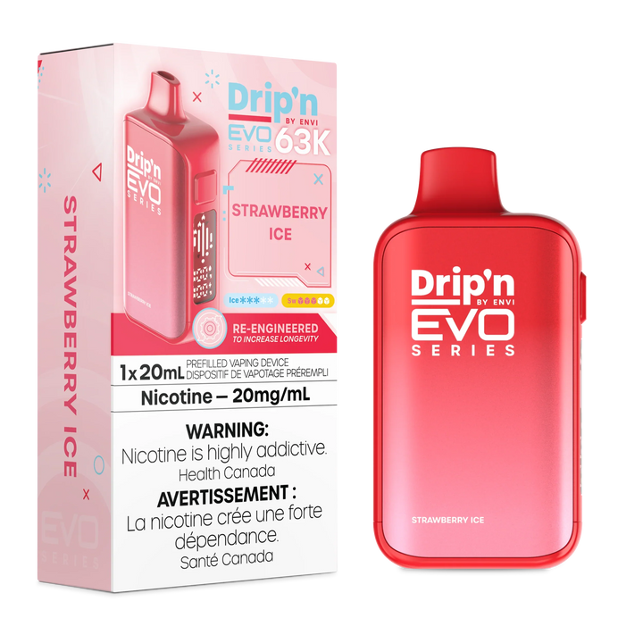 (S) Strawberry Ice Drip'n EVO 63k 20mg/ml 20ml