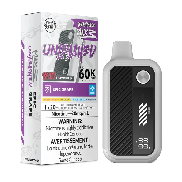 Epic Grape Flavour Beast Mode Max 3 Disposable 60K 20mg 20ml