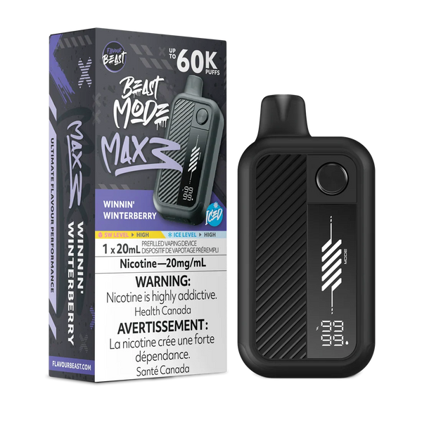 Winnin Winterberry Flavour Beast Mode Max 3 Disposable 60K 20mg 20ml