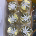 1255 4pc Grinder Grass Leaf Aluminium