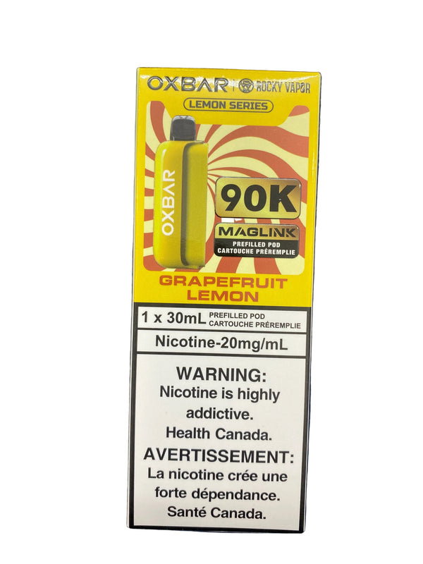 [S] Grapefruit Lemon Oxbar Maglink pre-filled pods 90k 20mg 30mI